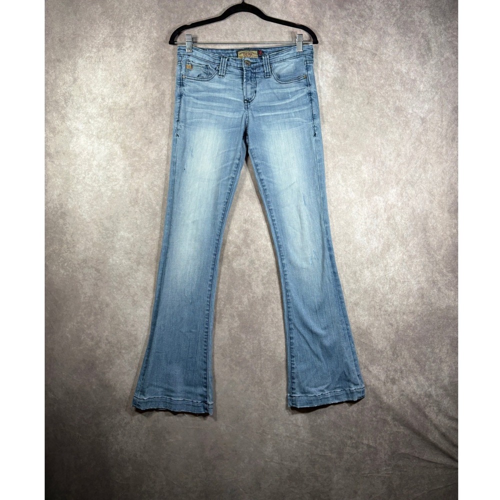 Dear John Jeans Womens Size 27 Blue Joyrich Flare Stretch Denim Casual Everyday